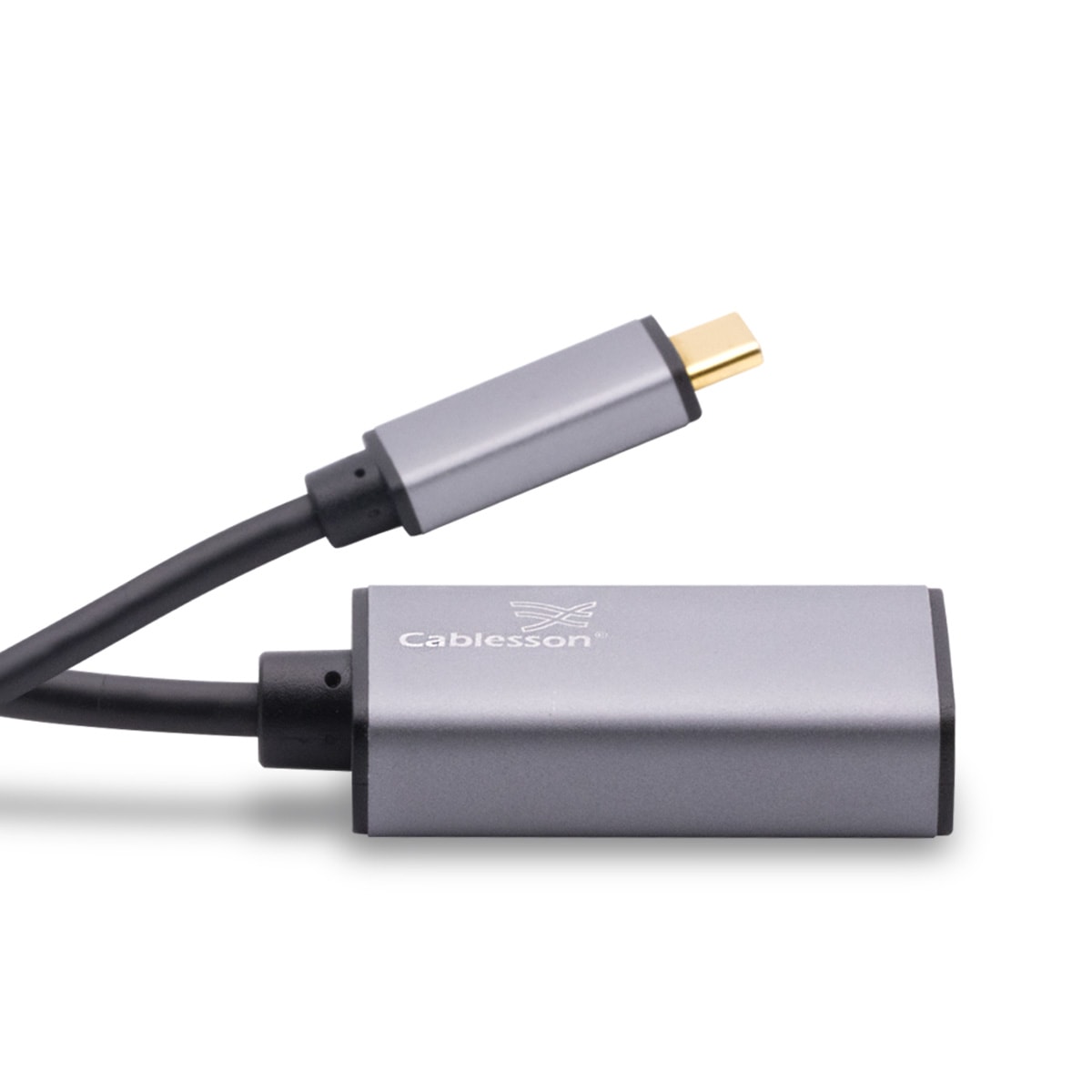 Cablesson USB Type C male to HDMI female adapter with aluminum shells 0.23M 4K@30Hz (Black)